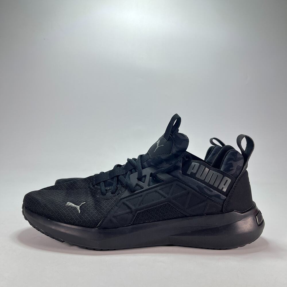 PUMA Softride Enzo NXT Triple Black Athletic Running Shoes 376377-01 Mens Sz 12 - Picture 3 of 8